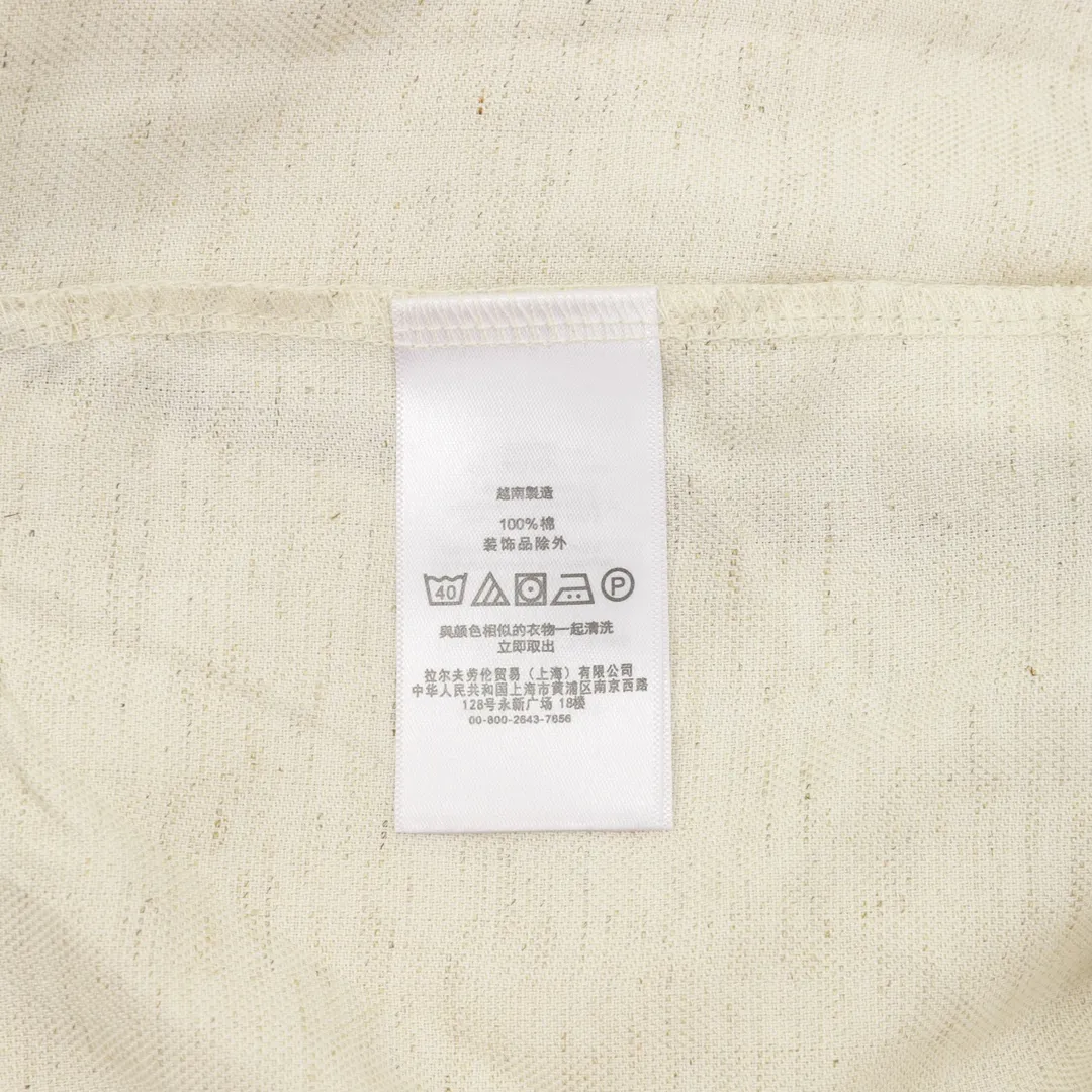 P300 Ralph Lauren/Ralph Lauren War Horse Embroidered Tencel Linen Casual Shorts Size: XS-L